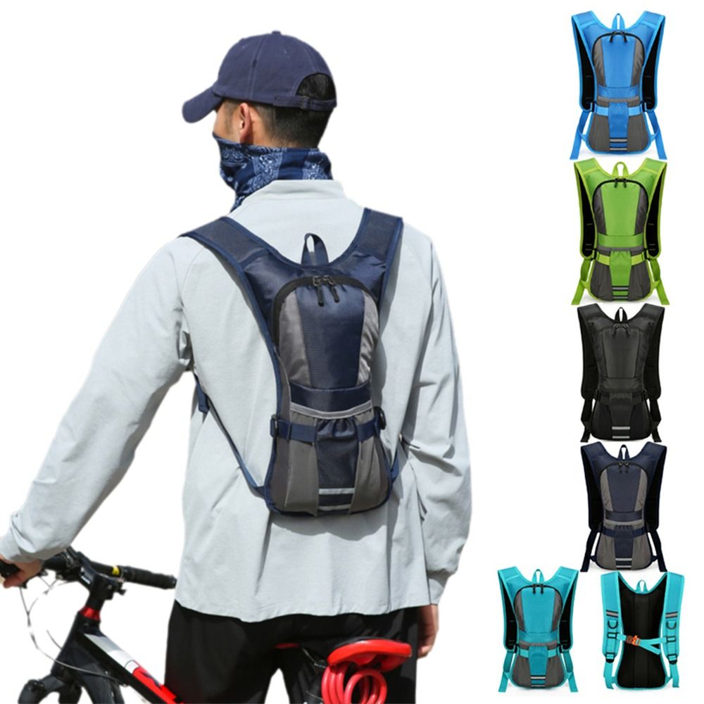 Reflective Cycling Vest - 超軽量防水ポリエステル製ランニングウォーターボトル収納ベスト、通気性反射ランニングベスト、アウトドア用サイクリングベスト