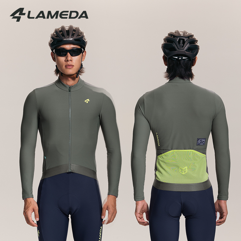 Cycling Gear Jacket - LAMEDA 冬用フリース メンズ ロードバイク 長袖ジャージ サーマルフリース