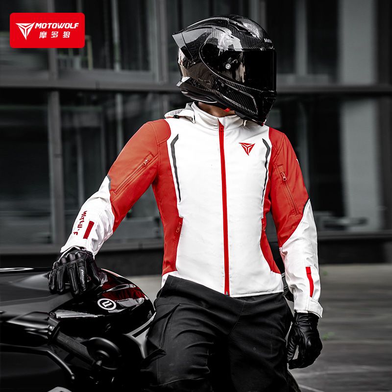 Cycling Gear Jacket - MOTOWOLF ウィンドブレーカー バイク用ライディングジャケット 通気性保温 秋冬通勤 メンズサイクリングギア