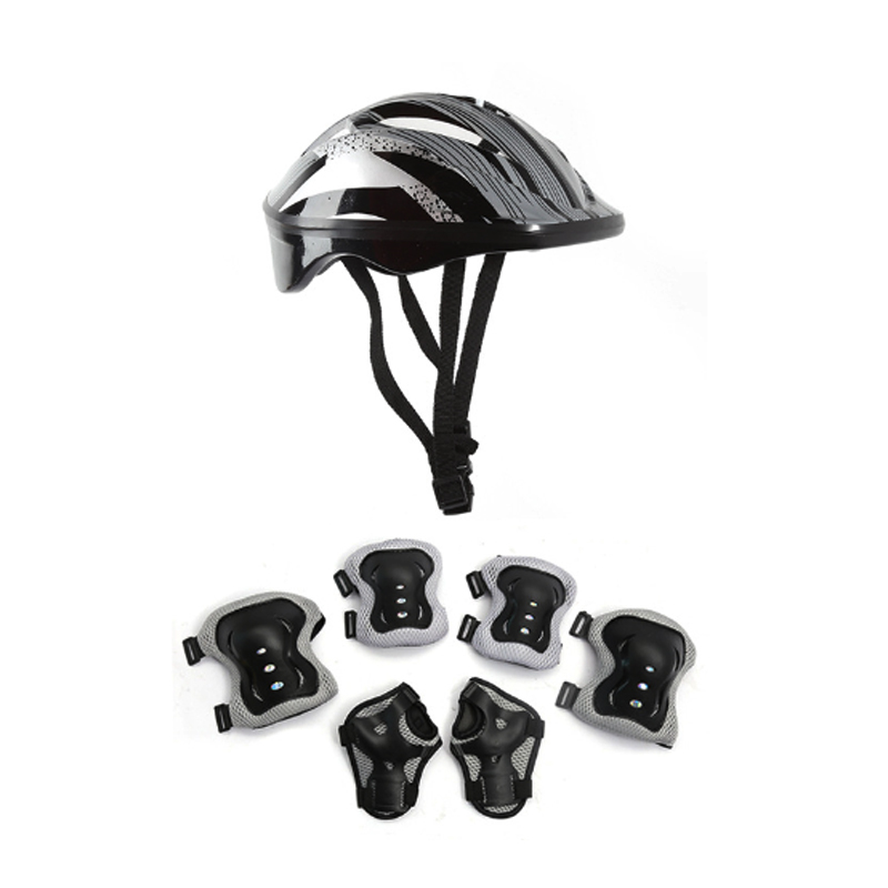 7 ピース/セット子供用膝パッドと肘パッドガード保護具セット - Cycling Safety Gear For Kids のレビューと価格