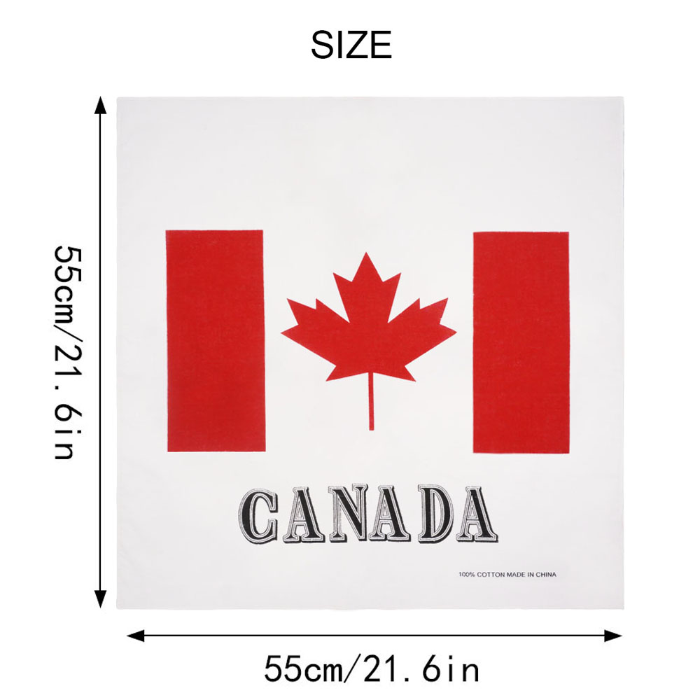 男性と女性のためのヒップホップカナダ国旗バンダナ、ヘアバンド - Cycling Gear Canada のレビューと価格