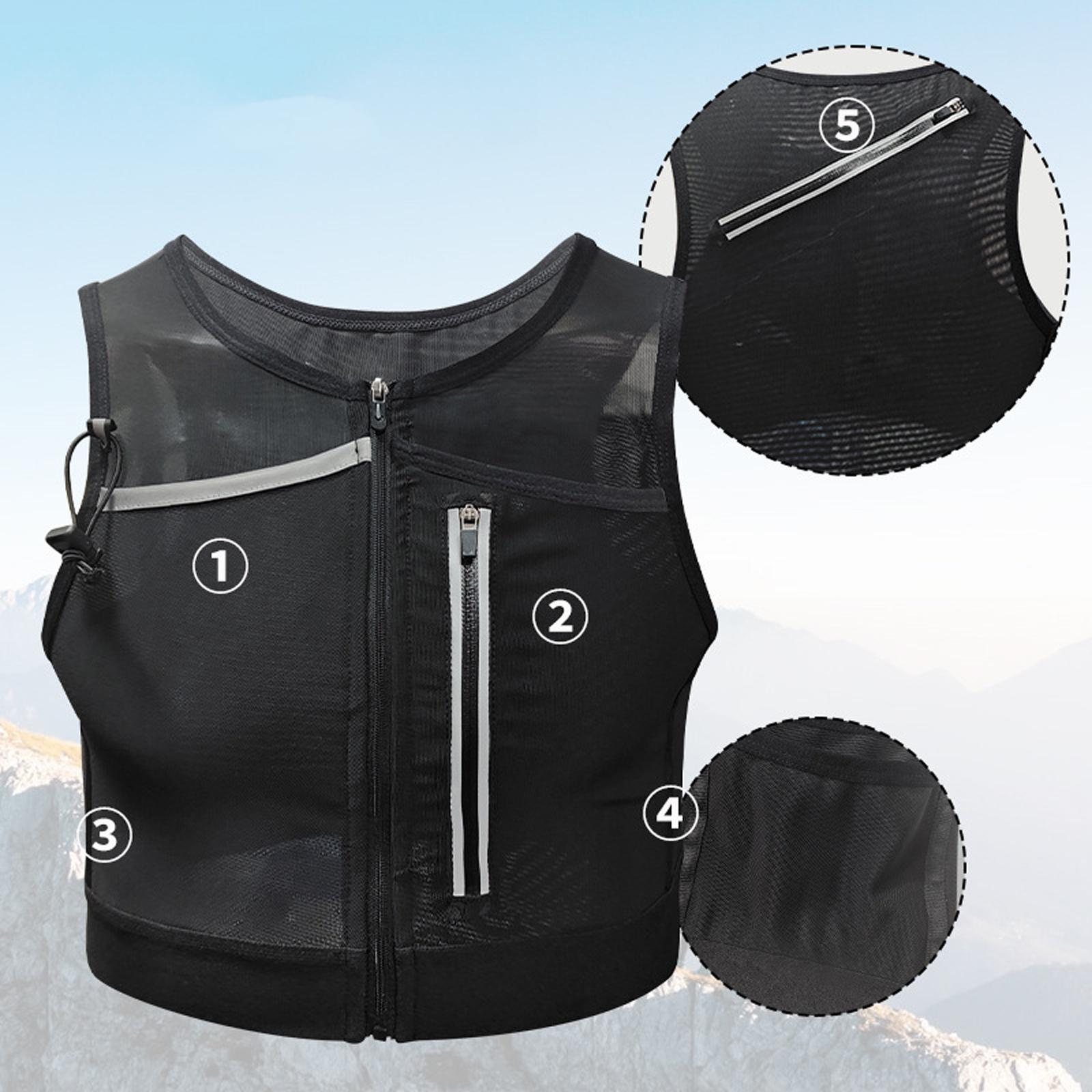 ランニングベストバッグ チェストパック 反射材付きスポーツバ - Reflective Cycling Vest のレビューと価格