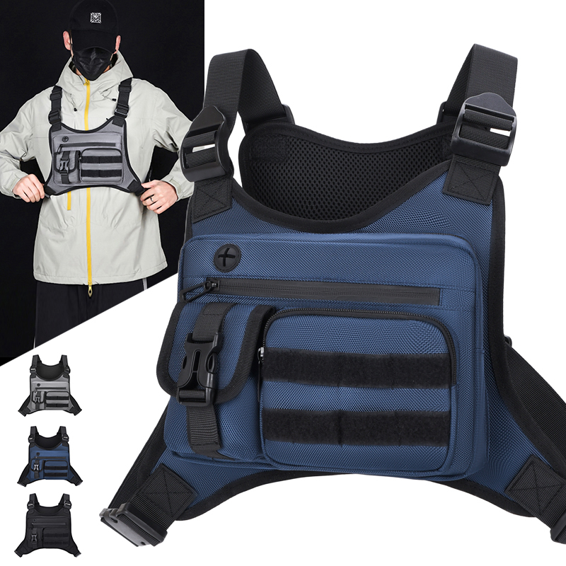 タクティカルチェストリグバッグ メンズ 防水 クロスボディハ - Cycling Gear Men のレビューと価格