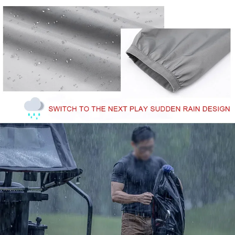 大人用防水軽量ゴルフレインコート、アウトドアジャケット、防雨 - Cycling Gear Jacket のレビューと価格