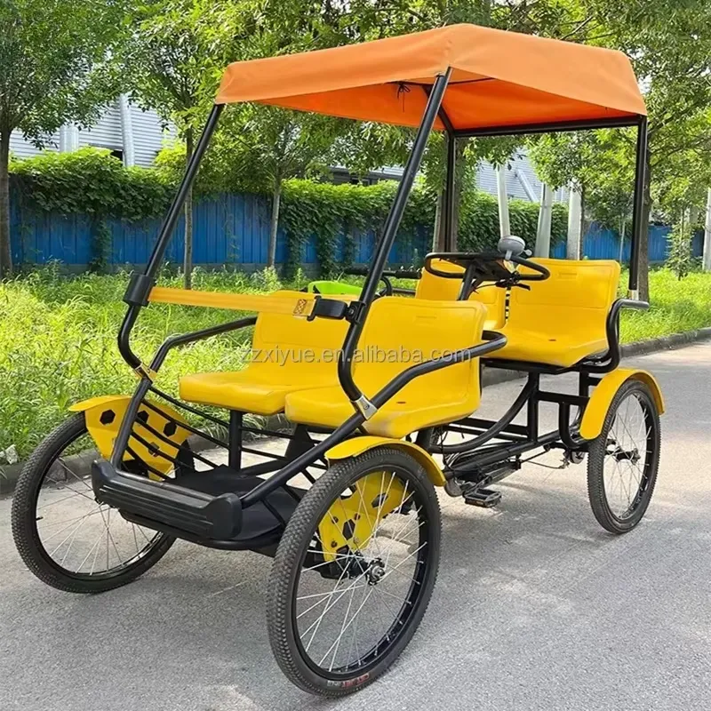 公園ツアー向け安定した4人乗りファミリーバイク、スムーズなス - Cycling Quads のレビューと価格