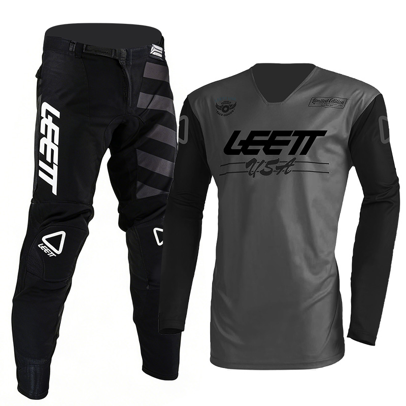 モトクロスギアセット グレー ネームナンバー カスタマイズ  - Cycling Gear Pants のレビューと価格