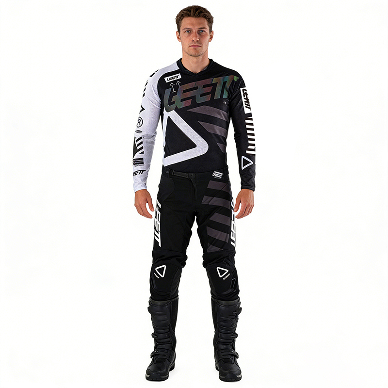 モトクロスギアセット グレー ネームナンバー カスタマイズ  - Cycling Gear Pants のレビューと価格