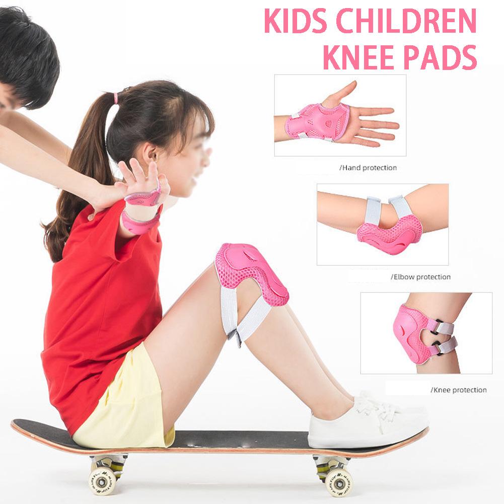 6 個の子供用保護具セット調節可能な膝肘手首パッド衝撃吸収安 - Cycling Safety Gear For Kids のレビューと価格
