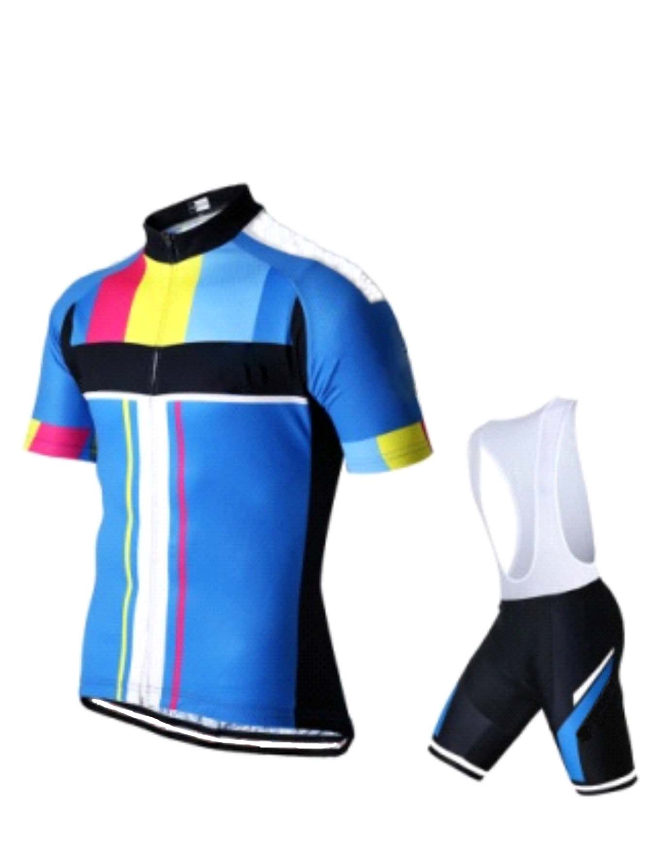メンズ サイクリング ジャージ＆ショーツ セット、サイクリン - Cycling Gear Lycra のレビューと価格