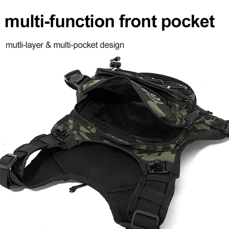 タクティカルバッグ フロントチェストリグベスト バックパック - Reflective Cycling Vest のレビューと価格
