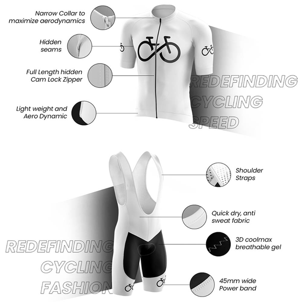 男性サイクリングセットショートビブサイクリングギア男性服自転 - Cycling Gear Lycra のレビューと価格