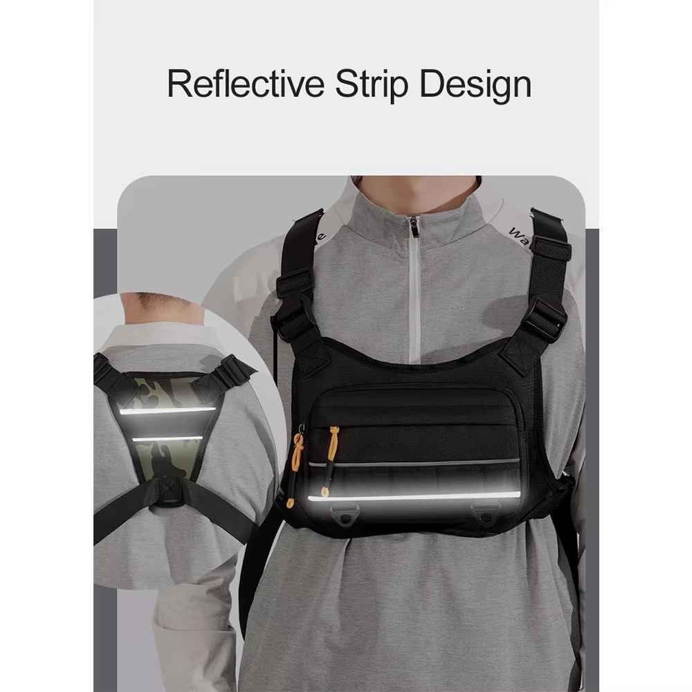 サイクリングフロントチェストベスト戦術バックパックキャンプ登 - Reflective Cycling Vest のレビューと価格