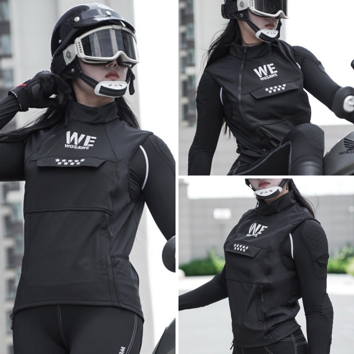 WOSAWE 冬オートバイ乗馬ベスト反射暖かいオートバイオフ - Reflective Cycling Vest のレビューと価格